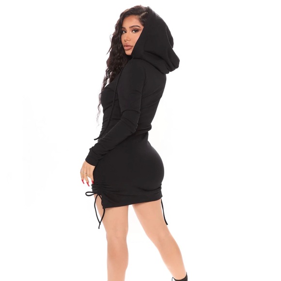 Fashion Nova Black Formal Dresses Fashion Nova Dresses Fashion Nova Take Me  With You Sweatshirt Mini Dress Size Small Nwt Poshmark